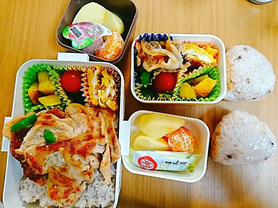 Snapdishの料理写真:16*12*21  女子大生&男子高校生弁当|hilocoさん