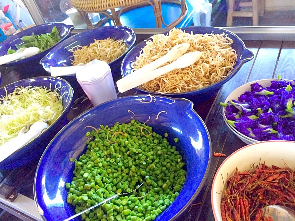 Side dish of Vegetable. Delicious with Rice noodle on varies of soup@Tak Province, Thailand.|Chalinee Kalyanamitraさん