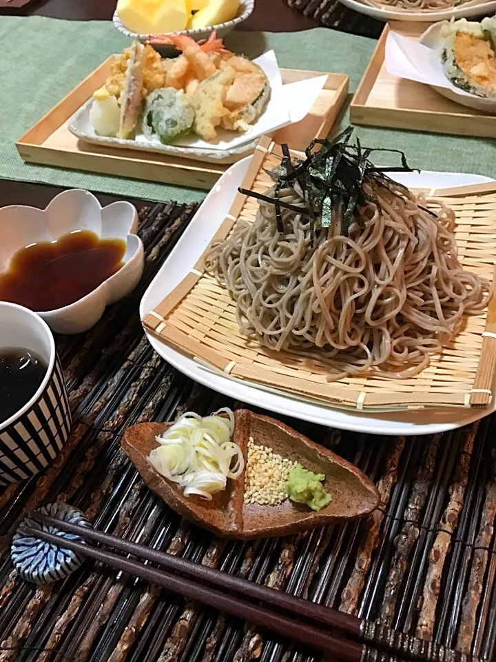 Snapdishの料理写真:今日は冬至  かぼちゃを食べよう！天ざる〜長野のお蕎麦で|☆Chai☆さん