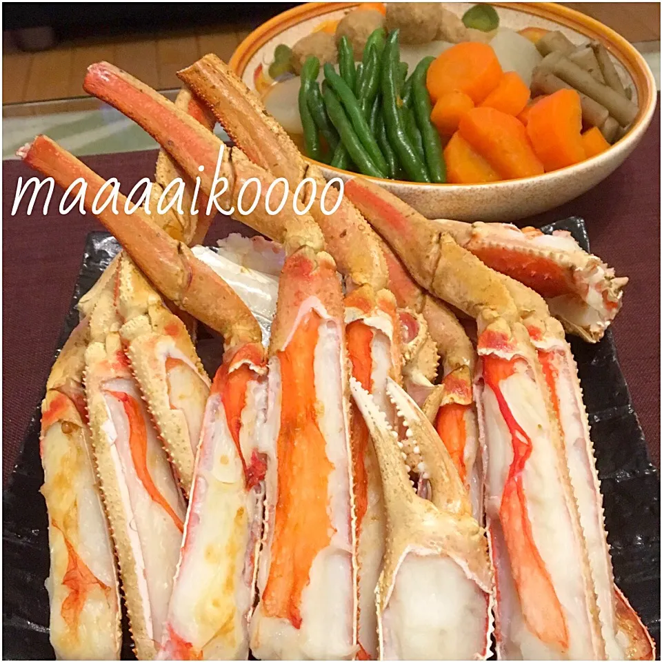 焼き蟹🦀煮物|マイコさん