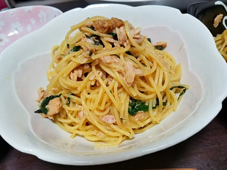 シーチキンと大葉のバター醤油パスタ🍝|みーさん