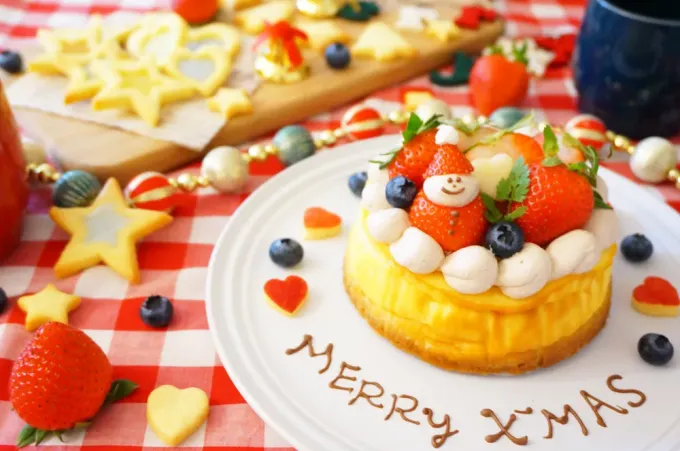 Snapdishの料理写真:X’masに★濃厚ベイクドチーズケーキ|JA全農たまご株式会社さん