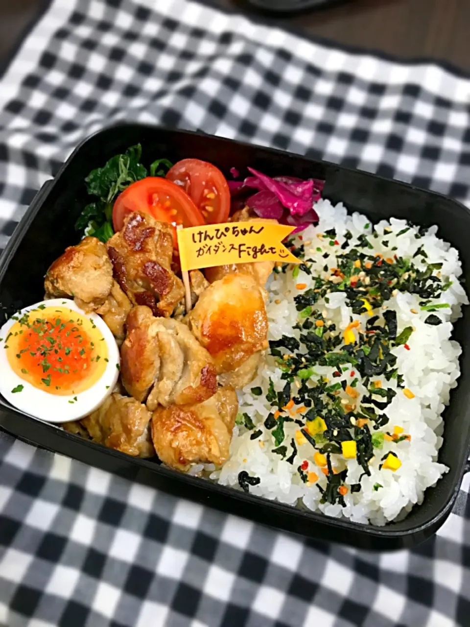 12/22⠒̫⃝旦那さん弁当
照り焼きチキン
メッセージフラッグピック🚩笑|つんさん