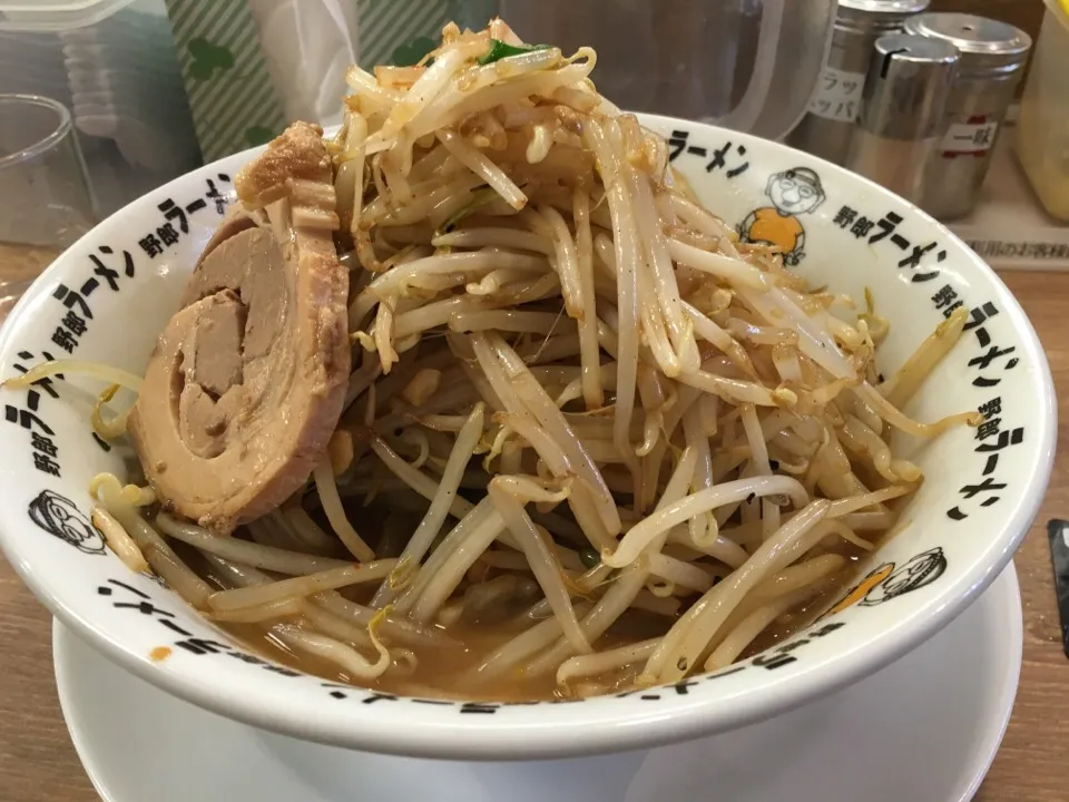 Snapdishの料理写真:豚骨野郎ブタックカード行使で焼き野菜増し|PegaOさん