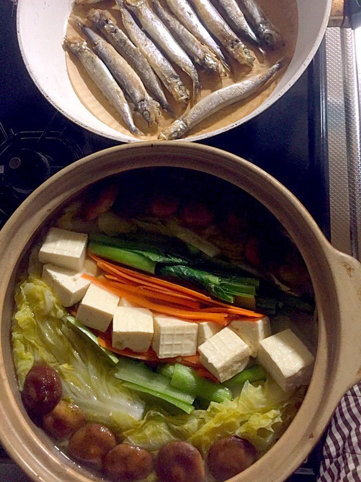 野菜と豆腐だけの昆布茶鍋