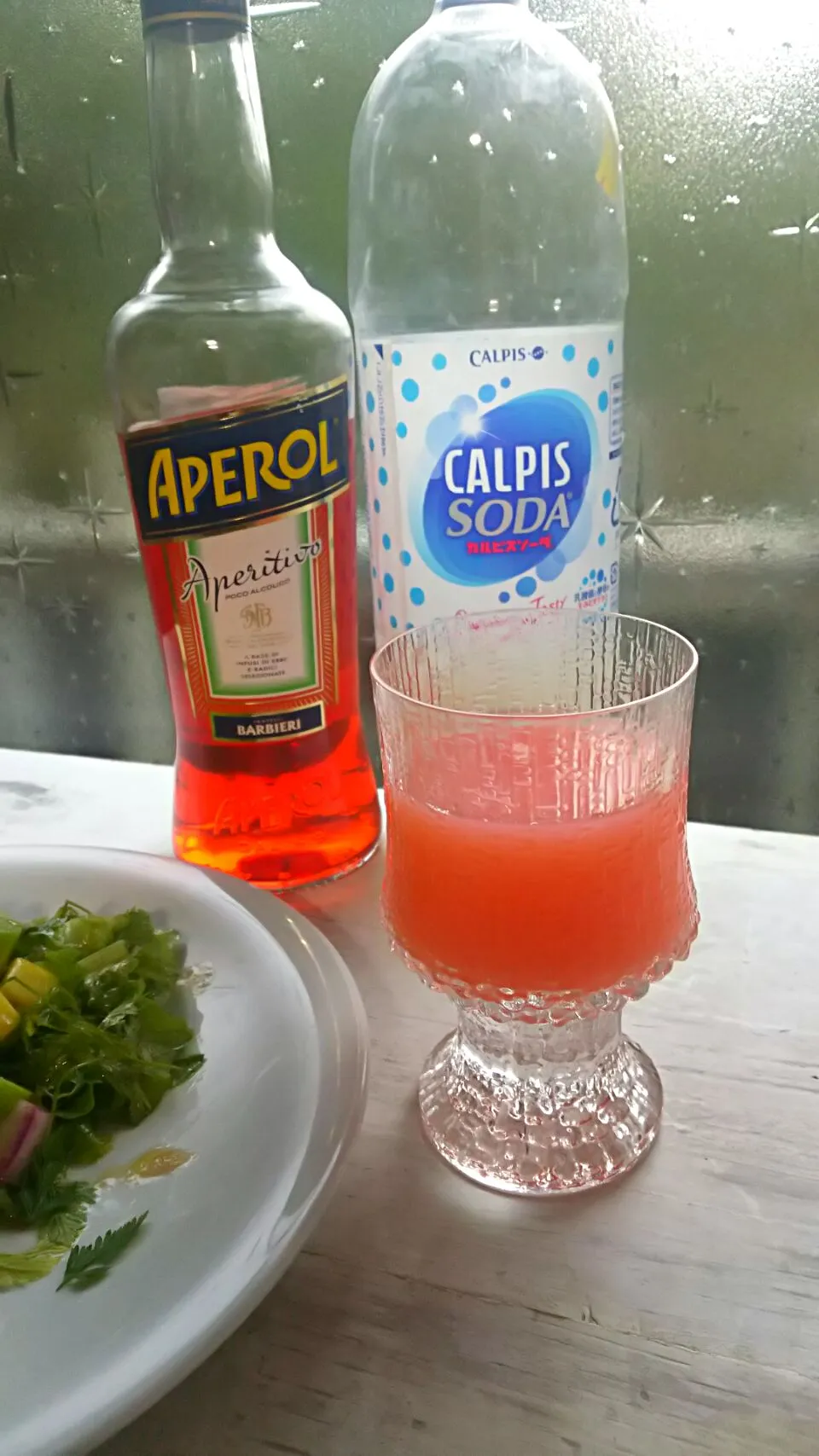 APEROLのカルピスソーダ割り。|KimaLABOさん