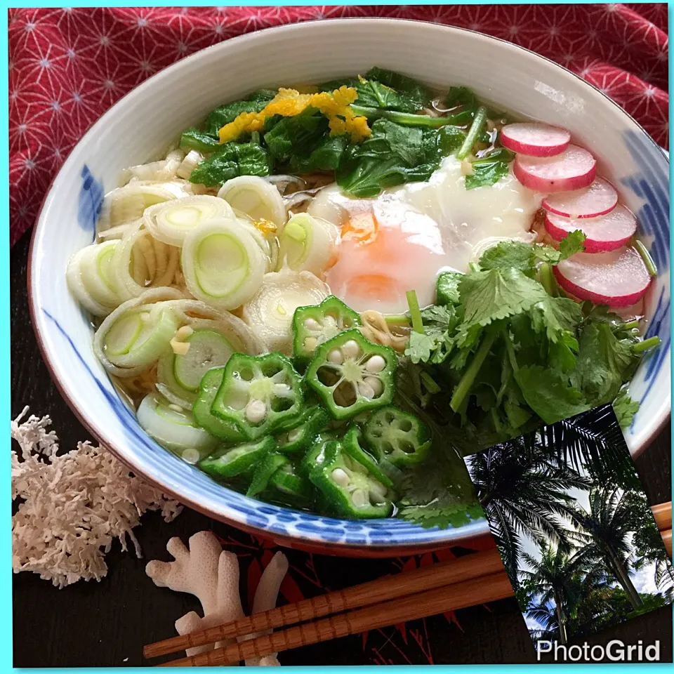 石垣島野菜を満喫するラーメン💕本日のお昼ご飯😘|paaruさん