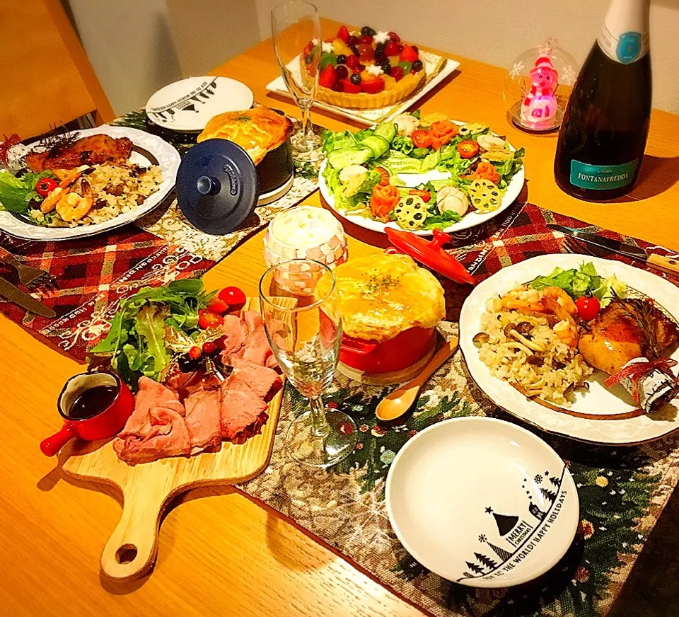 Snapdishの料理写真:今夜はおうちクリスマス！|mikiteeee52さん