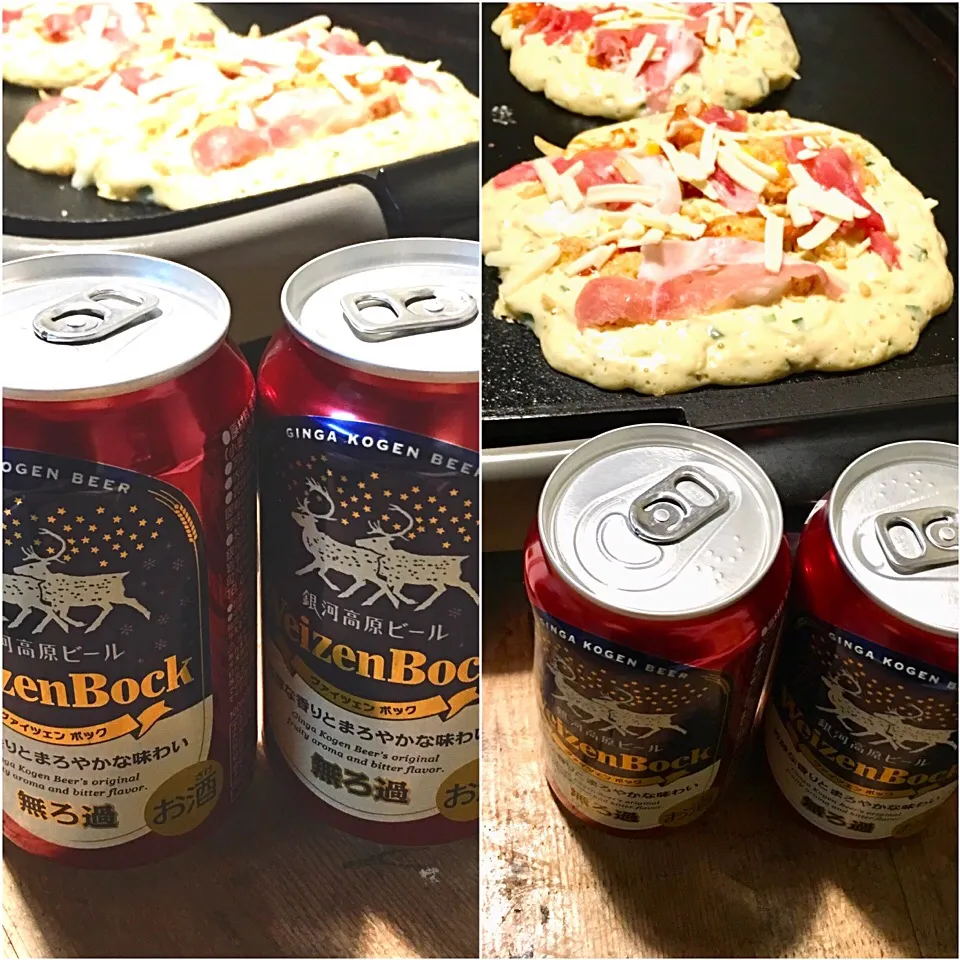 Snapdishの料理写真:銀河高原ビールでお好み焼き‼︎
#銀河高原ビール #晩ごはん #お好み焼き|Yoshinobu Nakagawaさん