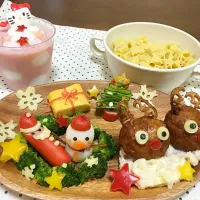 Snapdishの料理写真:娘ちゃんのXmasご飯🌲|＊ナコハナ＊さん