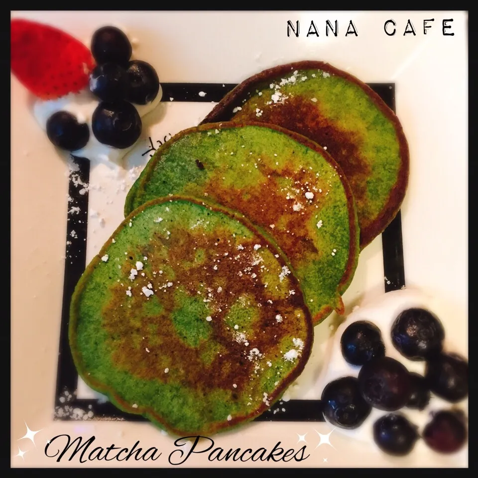 Snapdishの料理写真:✨🍵Matcha Pancakes✨
＊＊抹茶パンケーキ＊＊|🌸Emery Mさん