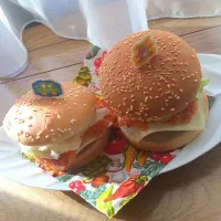 Snapdishの料理写真:朝からハンバーガー作ってみました
#|しょうちゃん☆さん