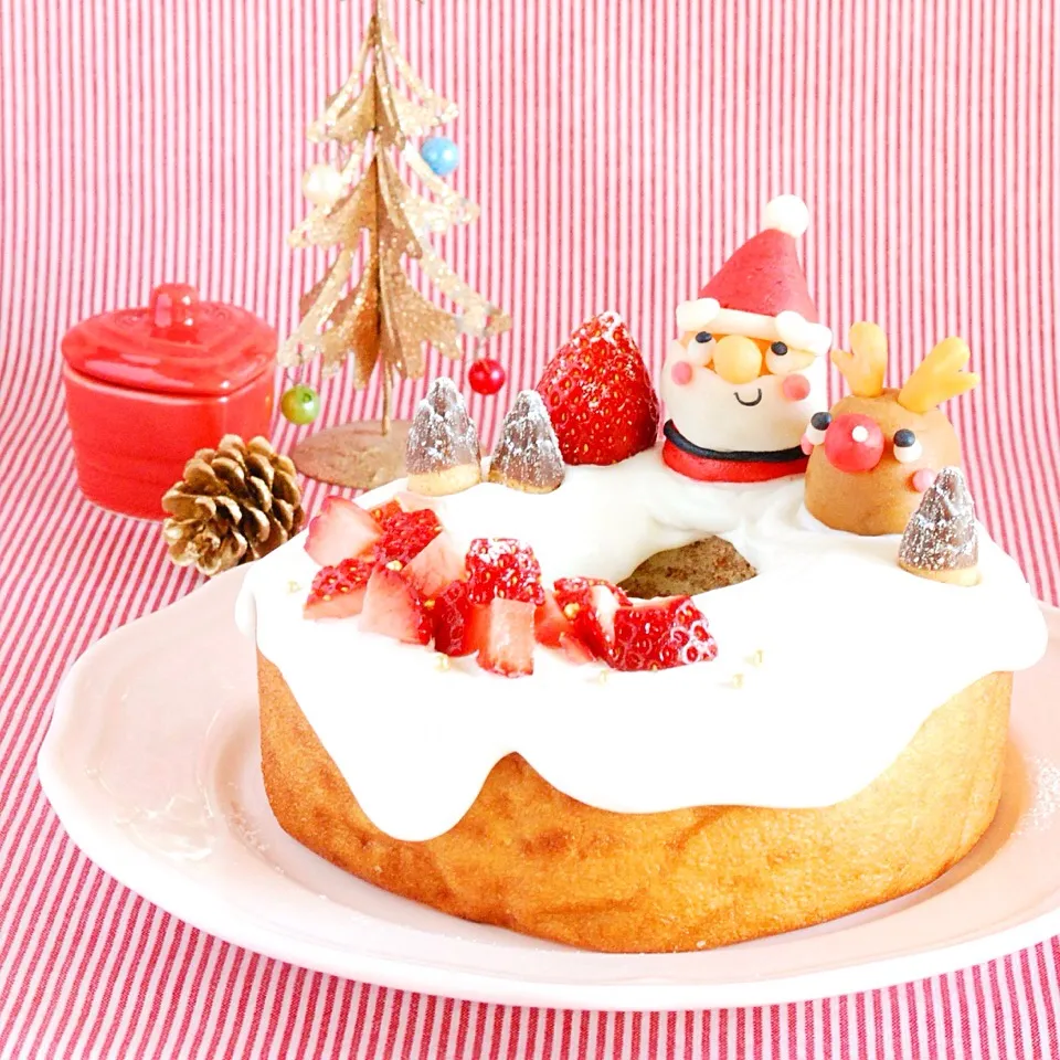 超簡単！バームクーヘンでクリスマスケーキ|ザッキー☆さん