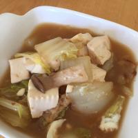 白菜と油揚げの卵とじ