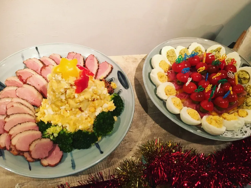 Snapdishの料理写真:クリスマスパーティ料理|みほたんさん