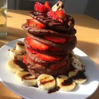 Snapdishの料理写真:Choco tower pancakes|Opal (sun)さん