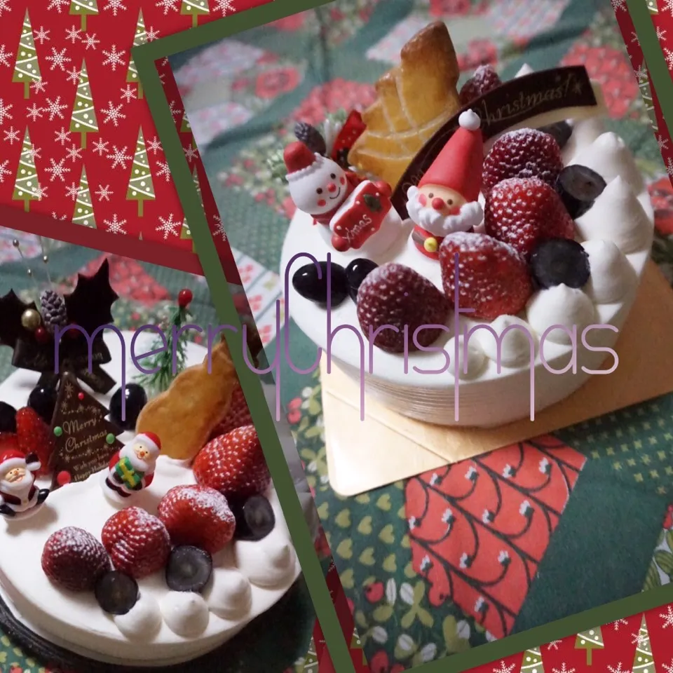 Snapdishの料理写真:クリスマスケーキ🎄2016|ネコひげさん