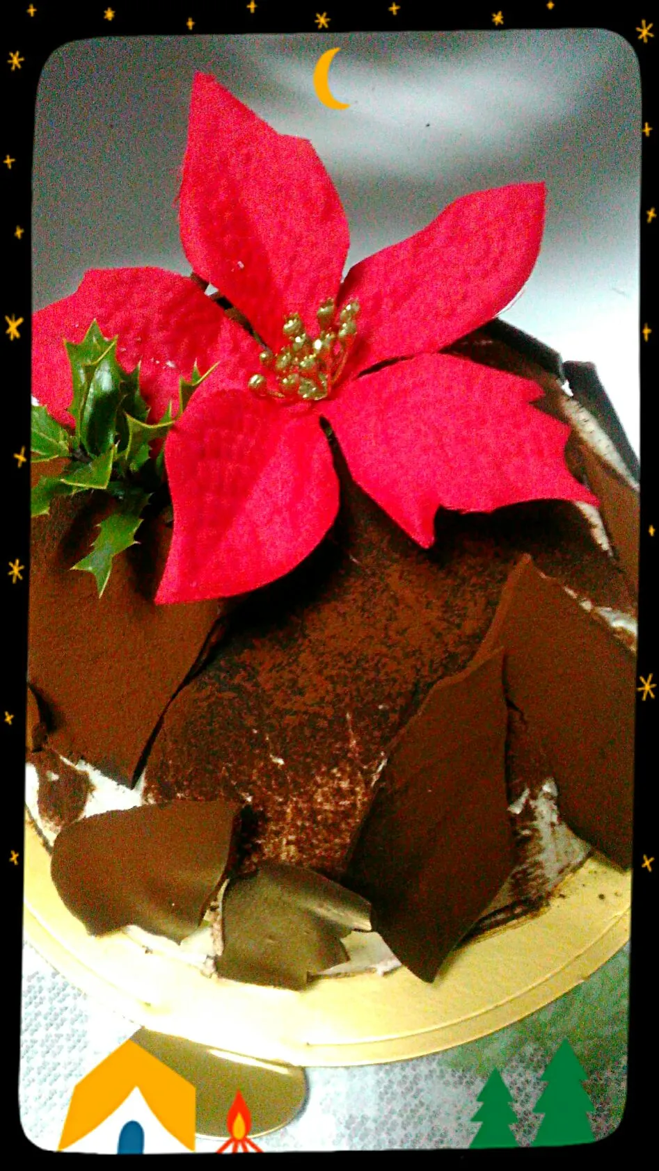 Snapdishの料理写真:🎄お義母さん家のご近所の奥様の手作りケーキで～す(*^▽^)/★*☆♪美味～♪🎅|のも💛さん