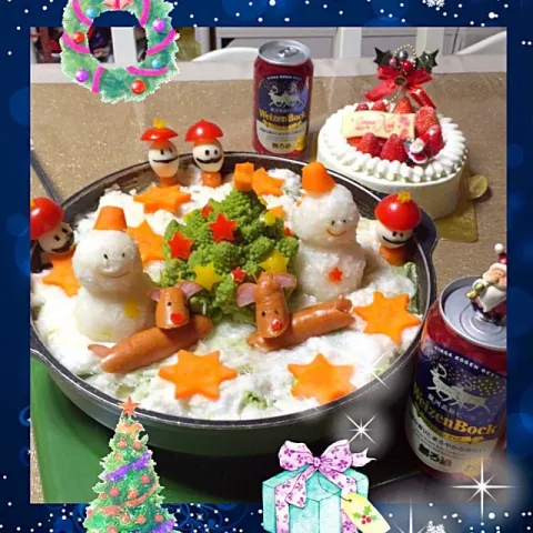 「ヴァイツェンボック缶」を使ってみたSnapdishの料理・レシピ写真:🔔🎅Merry X'mas🎄🌟

今年は、ホワイト鍋でクリスマス✨