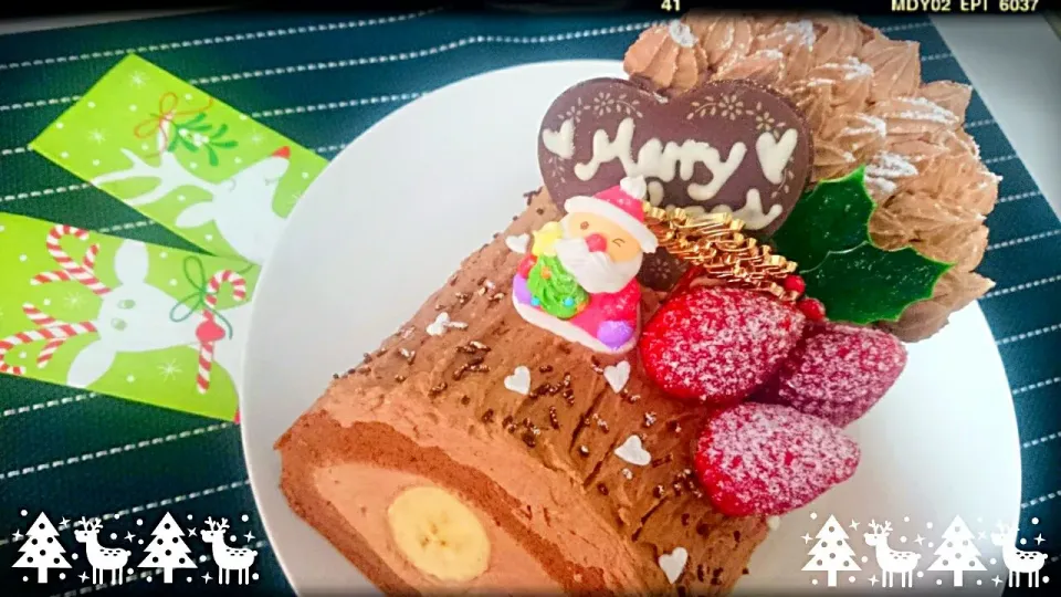 Snapdishの料理写真:🎄ブッシュ・ド・ノエル🎄|naoさん