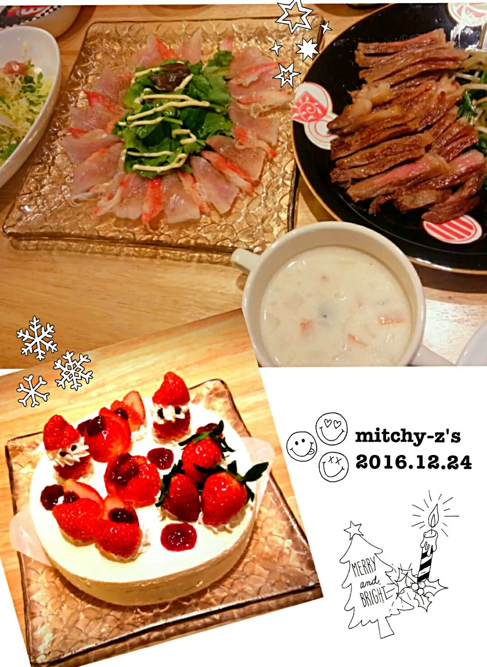 X'masの夕食2016～(๑´ω`๑)♡|ミッチーZさん