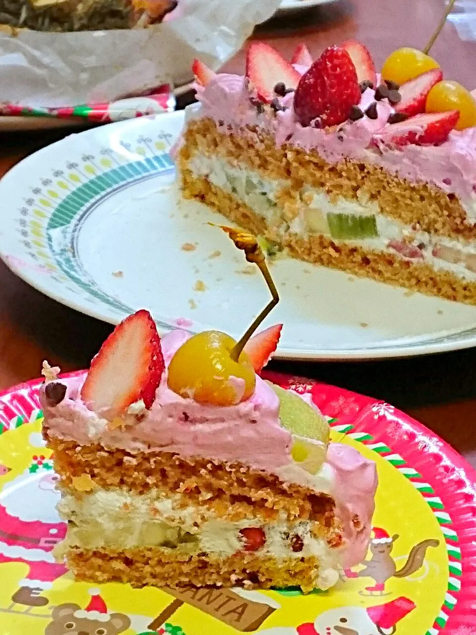 Snapdishの料理写真:X'masケーキ☆ヴィーガンベジ|亜依さん