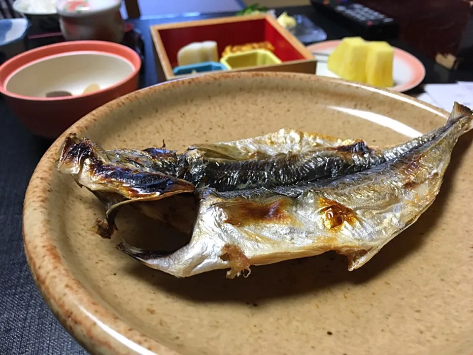 今回イチかも！朝食鯵の干物 青巒荘@奥湯河原|もっつぁさん