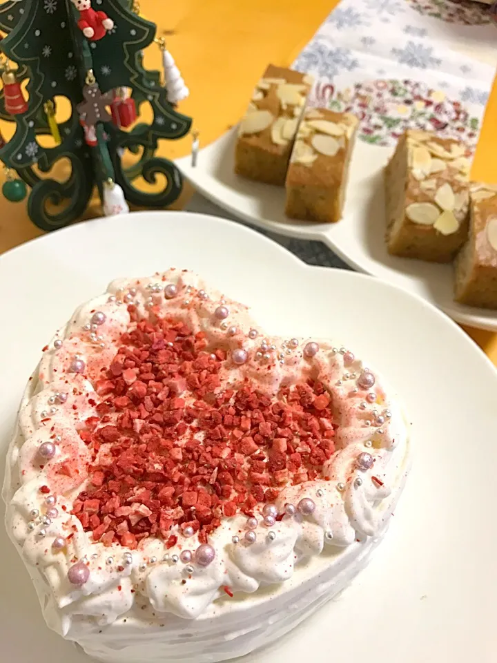 クリスマス🍰ドライ苺とフルーツショートケーキ|Sakuraさん