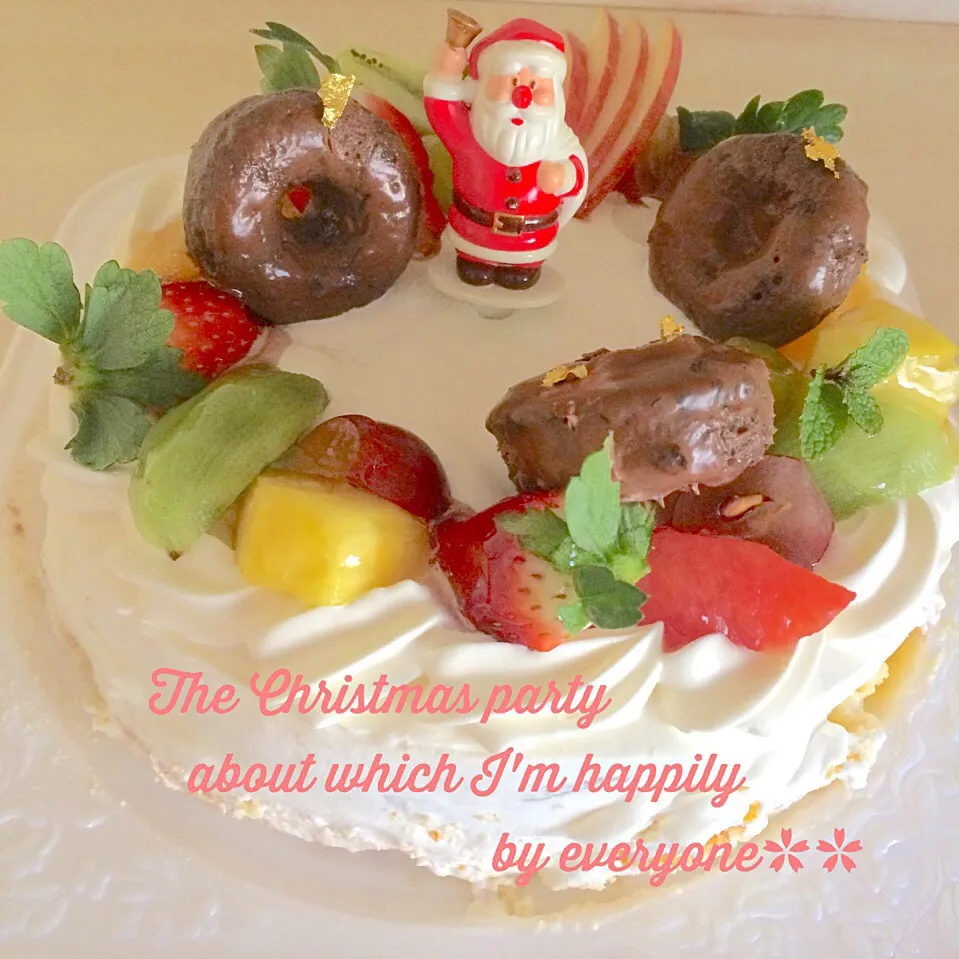 Snapdishの料理写真:クリスマスケーキ🎂|まぁひろさん