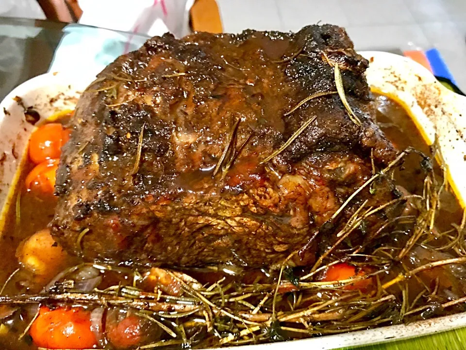 Roast beef with red wine sauce|sgさん