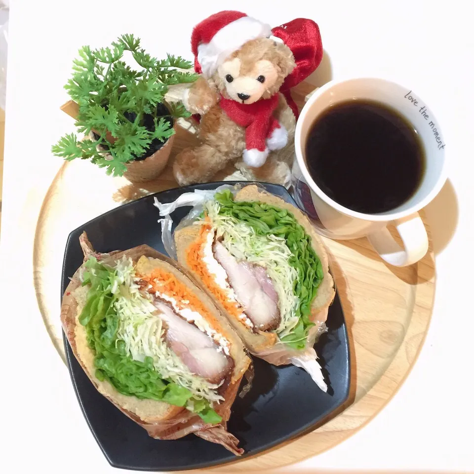 12/25🎄ローストチキン&カッテージチーズamoサンド🎄|Makinsさん