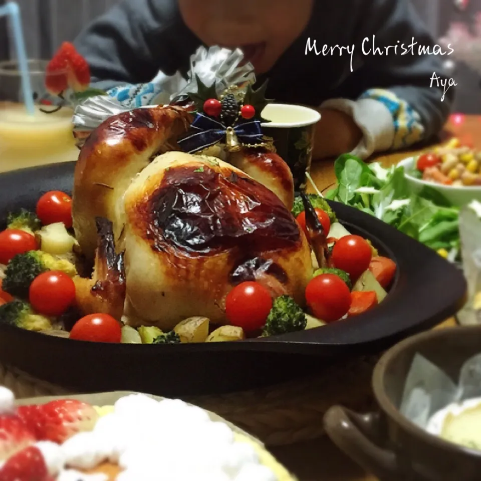 Snapdishの料理写真:クリスマス☆ローストチキン|あやさん