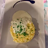 Snapdishの料理写真:Risotto with special cheese cream (formadi di frant)|tarallaさん