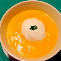 Snapdishの料理写真:にんじんスープ カプチーノ仕立て|Tomoko Hoshiyaさん