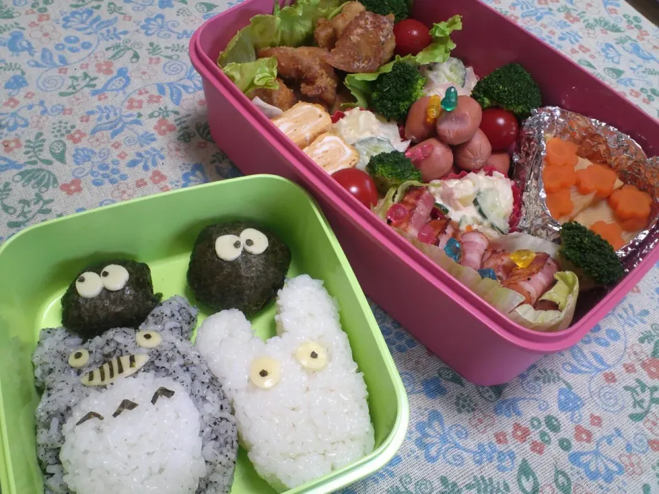 トトロとまっくろくろすけのお弁当|Annaさん