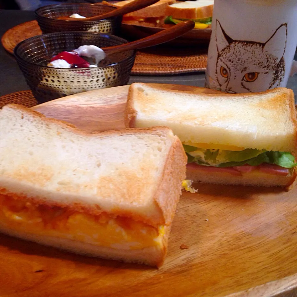 サンドイッチ朝ごぱん|nao子さん