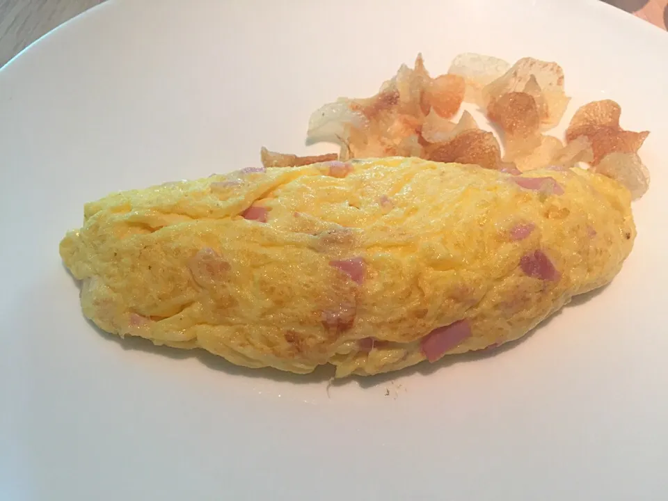 Omelette with cheese & ham|Sky Blueさん