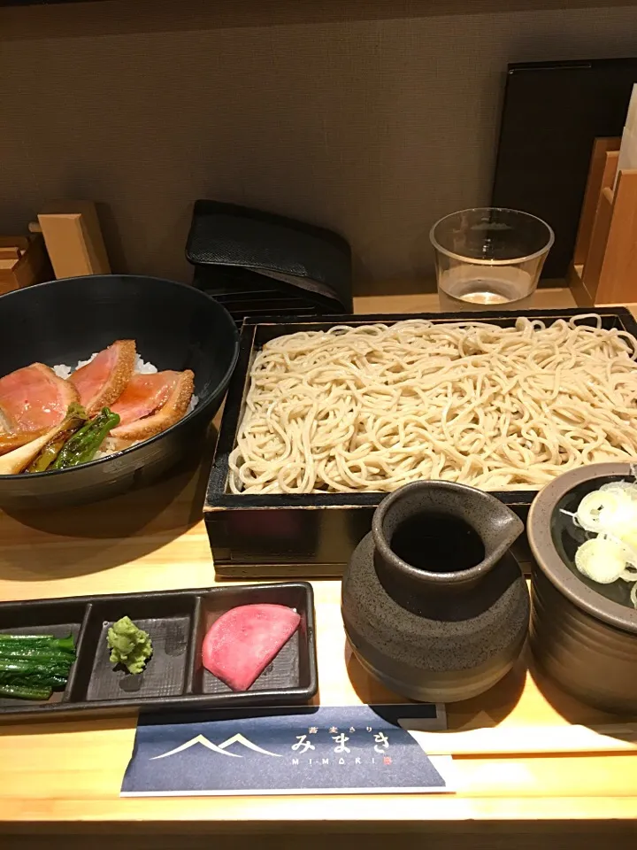 蕎麦きり みまきの鴨ステーキ丼セット＠赤坂|Yasuhiro Koikeさん