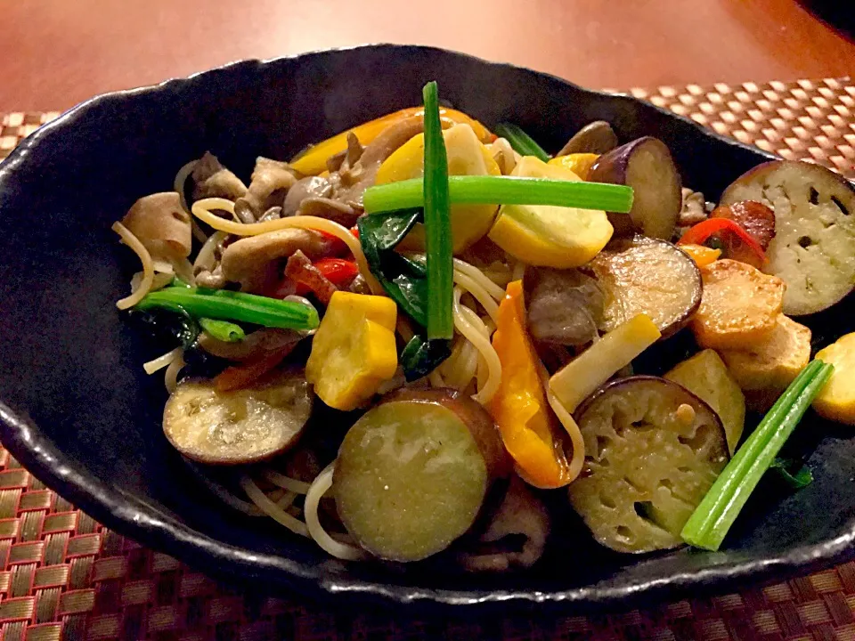 Spaghetti alla boscaiola🍄ｽﾊﾟｹﾞｯﾃｨ･ｱﾗ･ﾎﾞｽｶｲｵｰﾗ|🌈Ami🍻さん