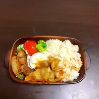 鳥混ぜご飯と大根と豚肉の煮物|やすかさん