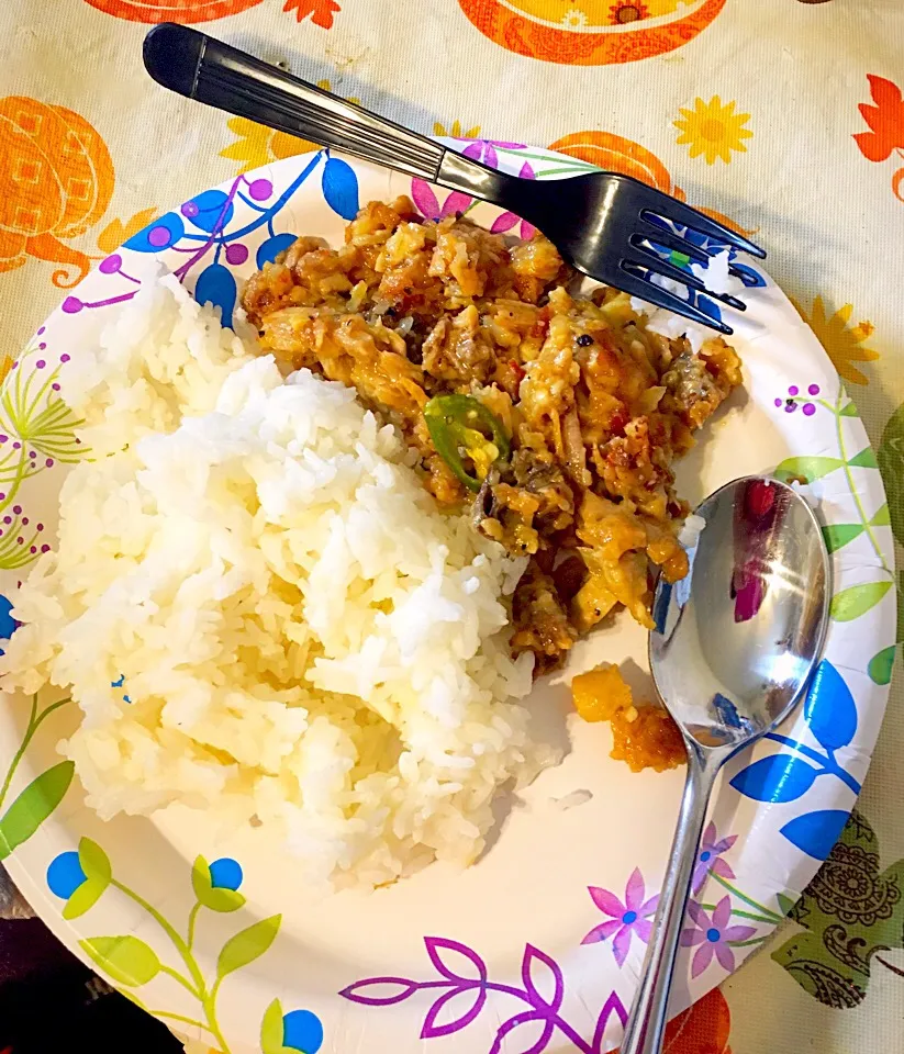 chicken sisig w/ rice|Arlyn Montecilloさん