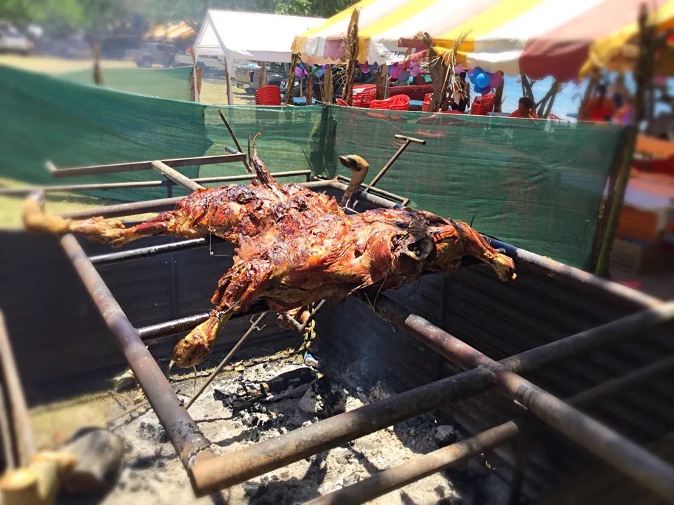 Snapdishの料理写真:マルケサス諸島の代表的な料理
子牛の丸焼き
ちょっとグロテスクでごめんね〜🙏|Eriko Courtadeさん