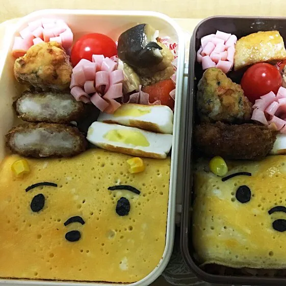 2016ラスト弁当〜プーさんオムライス〜|こむぎさん