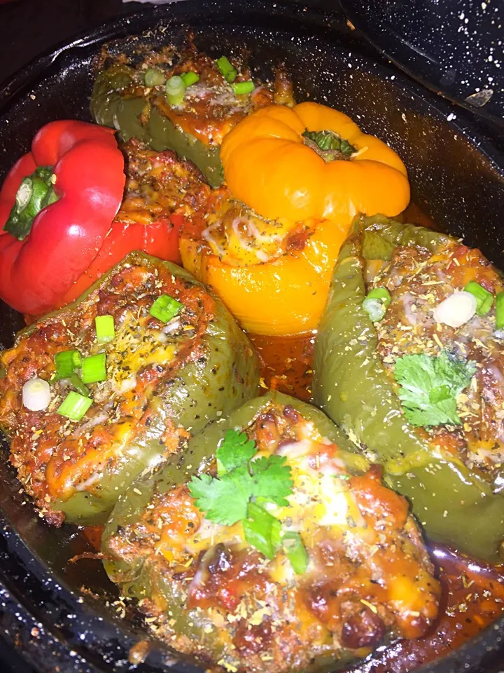 Stuffed turkey & beef peppers|Tawanjaさん