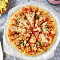 残りごはんで♪簡単ライスピザ☆