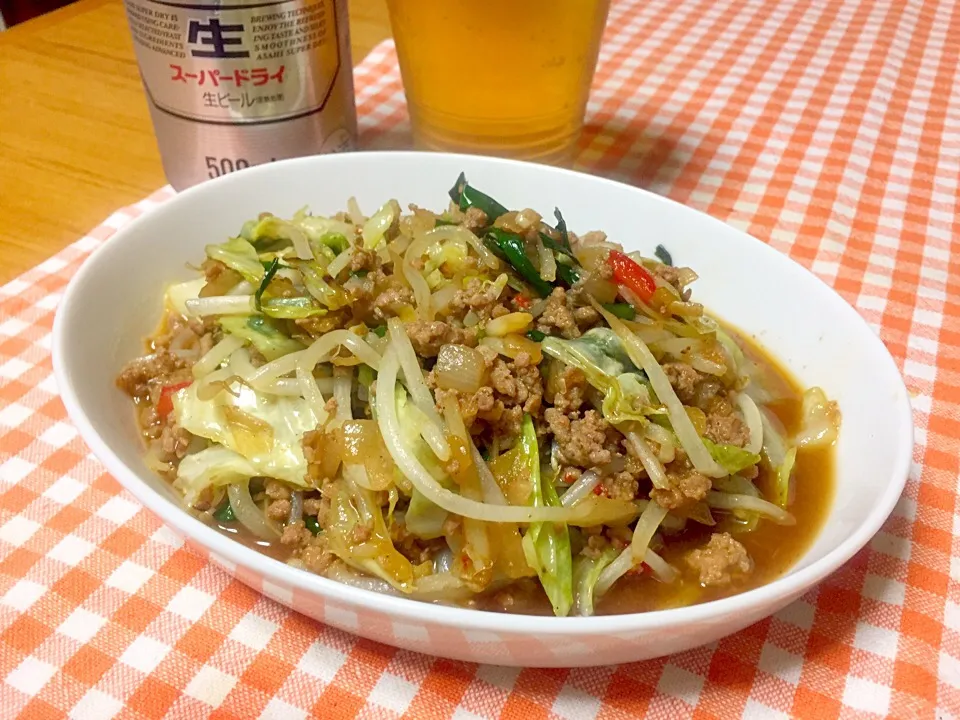 Snapdishの料理写真:豚肉とたっぷり野菜の、すき焼き風〜♪|あんちゃんさん