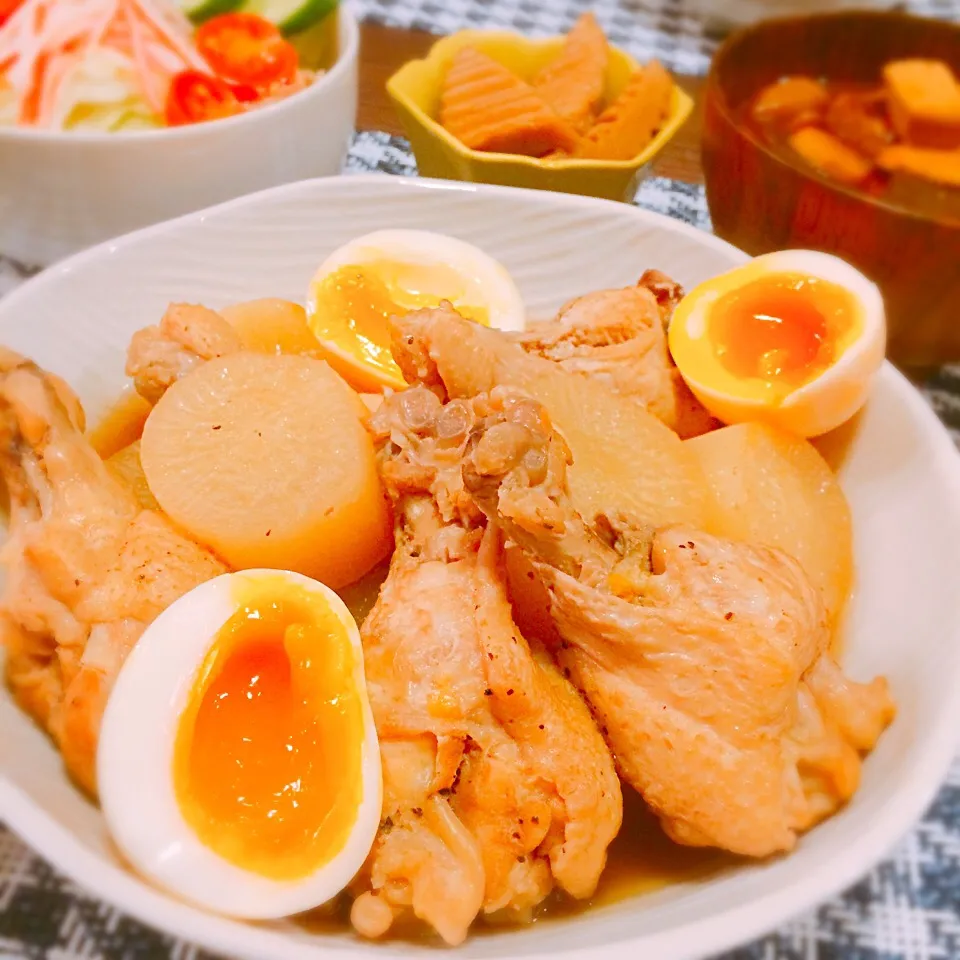 大根と手羽先のさっぱり煮🍲🍗|🍎ゆかりんご🍎さん