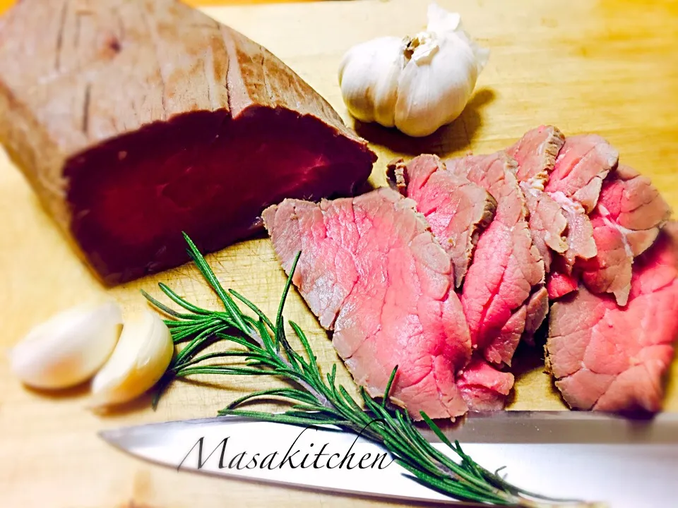 Snapdishの料理写真:Roast beef for dinner|Masakiさん