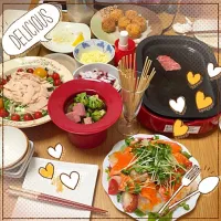 Snapdishの料理写真:みんなでワイワイ♪                      ホームパーティー（≧∇≦）|美香さん