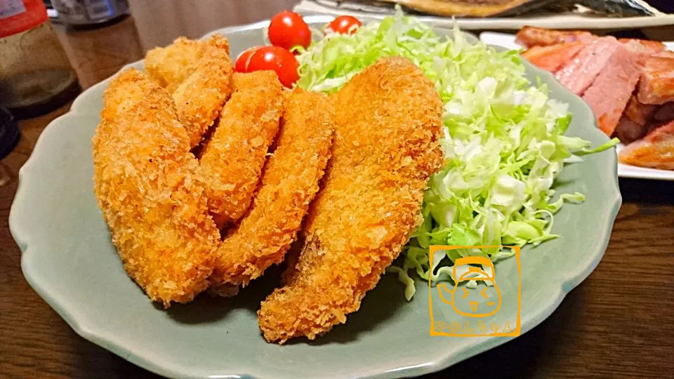 1個5400円のハムでハムカツとハムステーキで贅沢|やかんちゃんさん